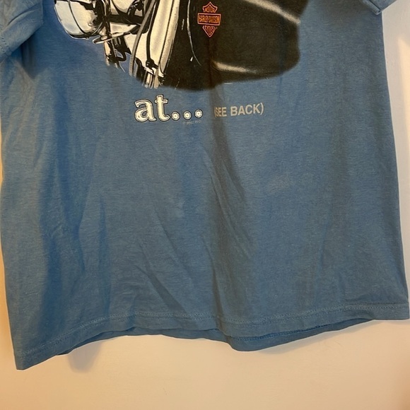 Harley Davidson Motorcycles Vintage Blue Rock Hill, SC Graphic T-shirt size M - Picture 3 of 16